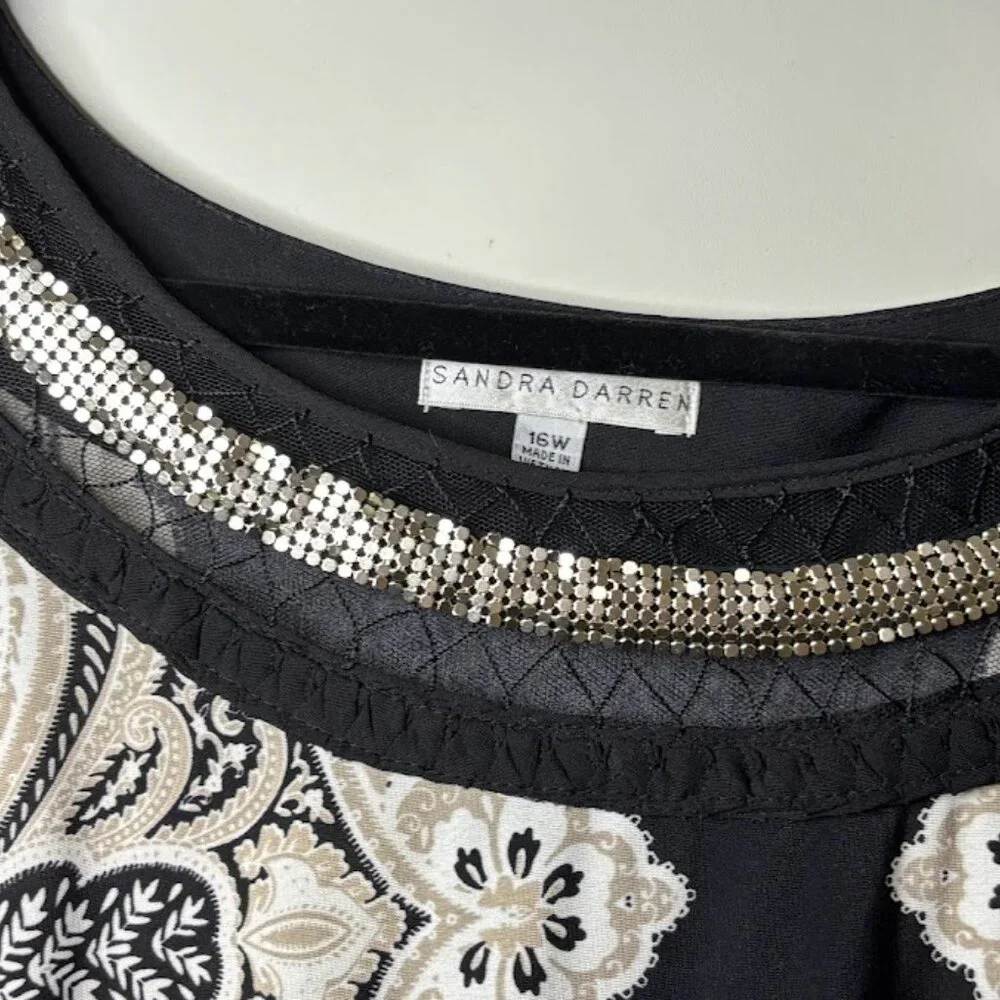 Sandra Darren Elegant Cocktail Dress Size 16w - Picture 4 of 4